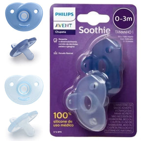 Chupeta Avent Soothie Silicone 0 a 3 Meses