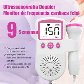 Detector de Som Fetal - Uso Doméstico Com Monitor de Frequência Cardíaca