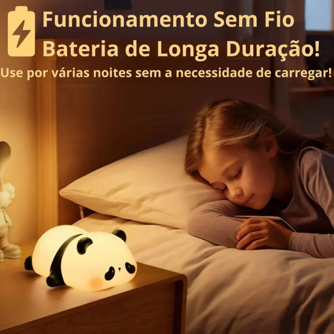 LUMINÁRIA PANDA DE SILICONE - COM CONTROLE PELO TOQUE