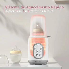 Aquecedor de Mamadeiras Multifuncional 8 em 1: Aquecimento Rápido, Descongelamento e Esterilização Segura