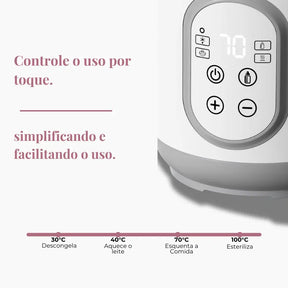 Aquecedor de Mamadeiras Multifuncional 8 em 1: Aquecimento Rápido, Descongelamento e Esterilização Segura