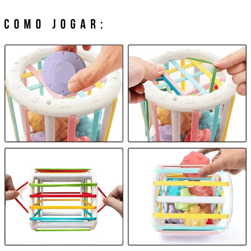 Brinquedos Montessoriano | Blocos de Forma Colorida - 0~36 meses