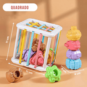 Brinquedos Montessoriano | Blocos de Forma Colorida - 0~36 meses