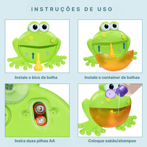 Brinquedos para Banho Divertido | Bolhas dos Bichinhos - 6+Meses