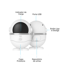 Cortador de Unhas Elétrico para Crianças e Adultos