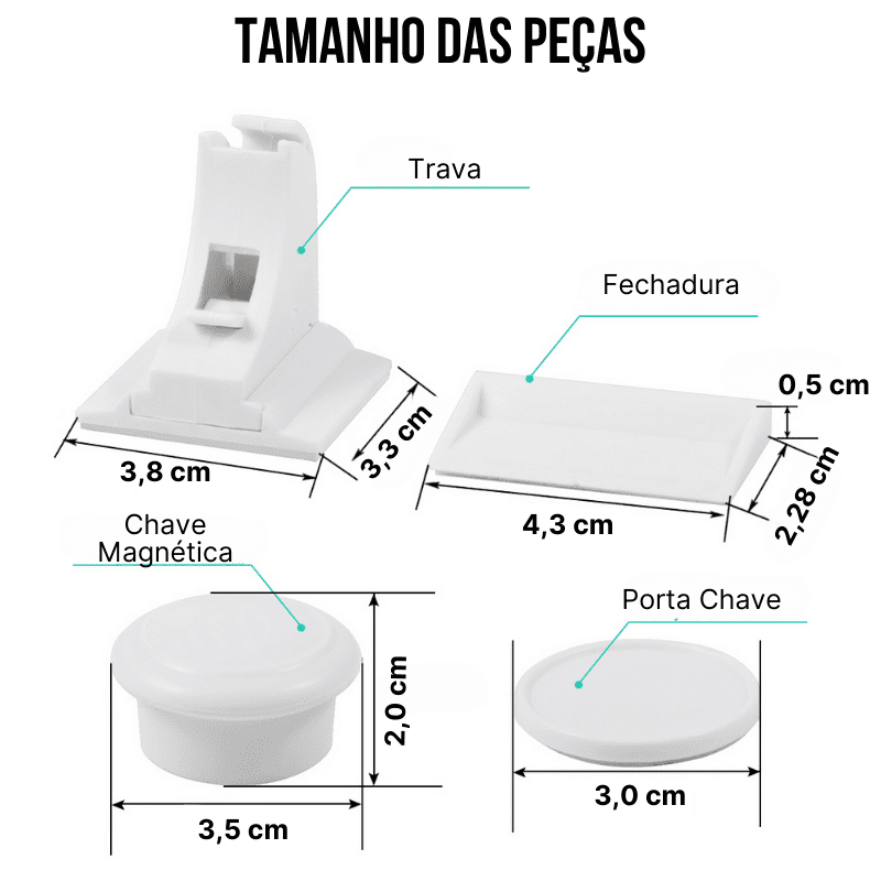 Trava de Segurança para Bebês Magnética