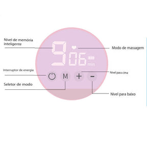 Bomba Tira Leite Elétrica Portátil com Display Led