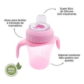 Copo Para Bebê Bico Silicone Anti-Vazamento