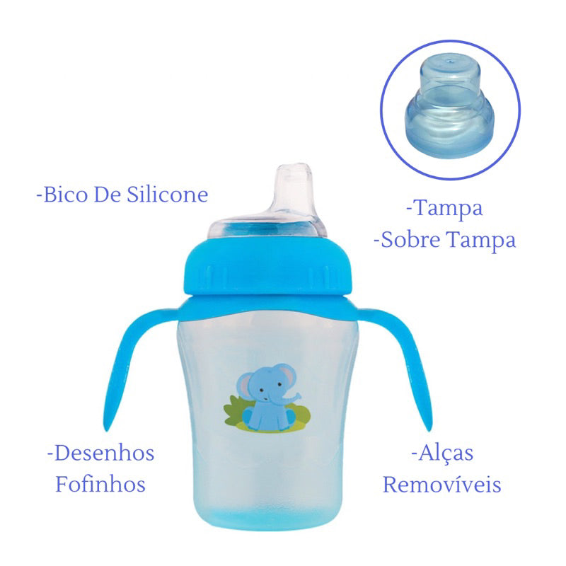 Copo Para Bebê Bico Silicone Anti-Vazamento