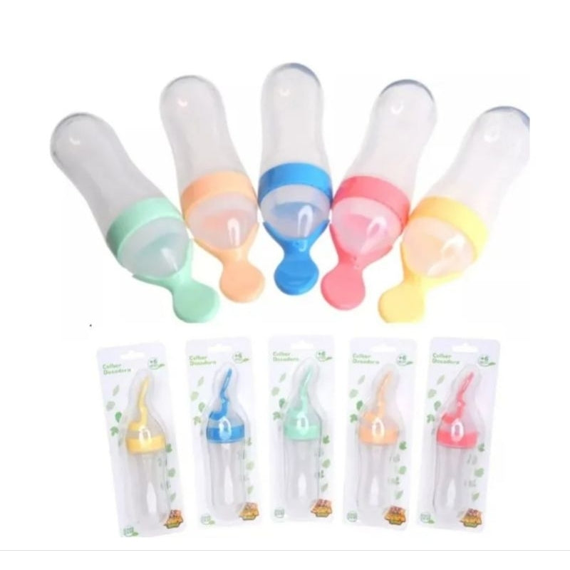 Colher dosadora silicone para bebê