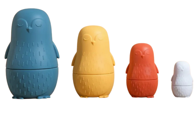 Brinquedo Infantil de Encaixe de Silicone